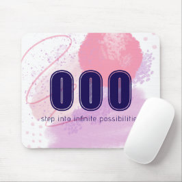 000 Engel nummers Roze Onbegrensde Geest Hoge Vibe Muismat