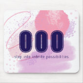 000 Engel nummers Roze Onbegrensde Geest Hoge Vibe Muismat (Voorkant)