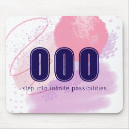 000 Engel nummers Roze Onbegrensde Geest Hoge Vibe Muismat