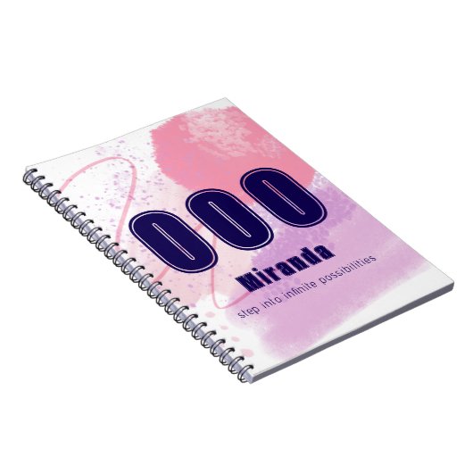 000 Engel nummers Roze Onbegrensde Geest Hoge Vibe Notitieboek (Rechterzijde)