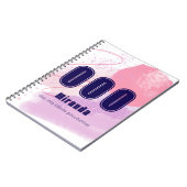 000 Engel nummers Roze Onbegrensde Geest Hoge Vibe Notitieboek (Linkerzijde)