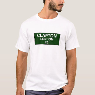 000 STREET SIGNS - LANDEN - CLAPTON E5 T-SHIRT