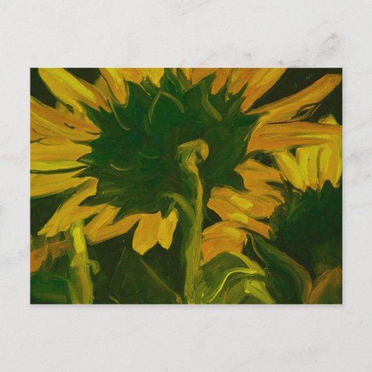 0010 achter de zonnebloem briefkaart (Voorkant)