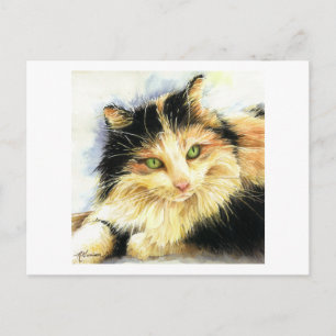 0010 Calico Cat Briefkaart
