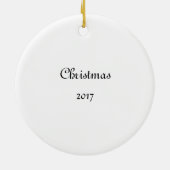 0010 Calico Cat Keramisch Ornament (Achterkant)