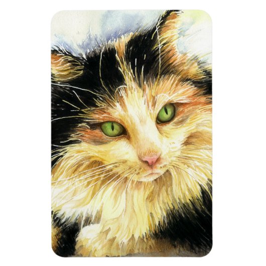 0010 Calico Cat Magneet (Verticaal)