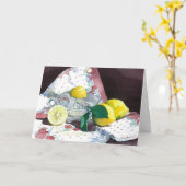 0014 Wanneer het leven je citroenen verjaardag Kaa Kaart (Gele Bloem)