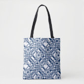 001 bloempatroon controleren tote bag (Voorkant)