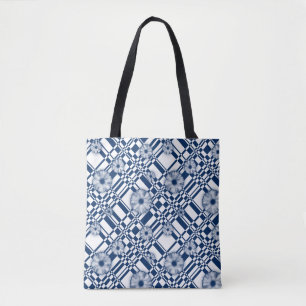 001 bloempatroon controleren tote bag