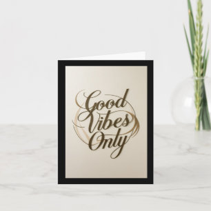 001 Goede Vibes Alleen Sticker Kaart