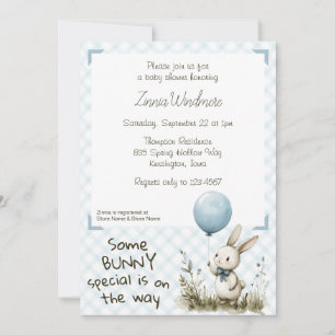 001 Hemelblauw • Some Bunny Special Baby Shower Kaart