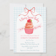 001 Hemelblauwe Bessie Zoete Aardbei Baby Shower