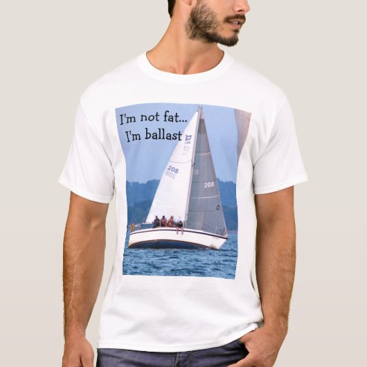 001, ik ben niet dik... Ik ben ballast T-shirt (Voorkant)