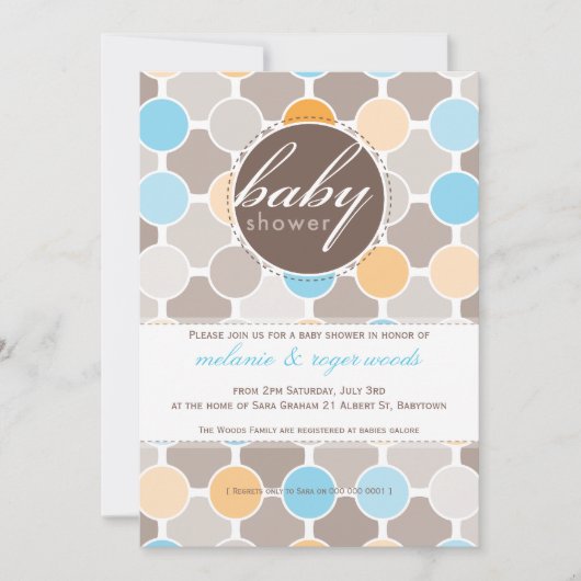 001-Joanne :: baby shower nodigt uit Kaart (Voorkant)