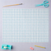 001 Lichtblauw Gingham Tissuepapier (Craft)