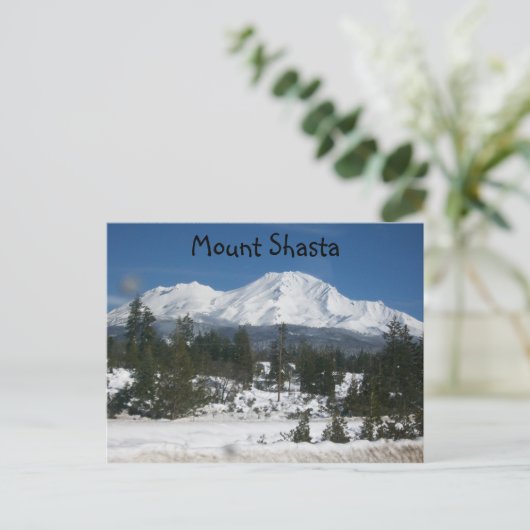 001, Mount Shasta Briefkaart (Staand voorkant)