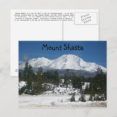 001, Mount Shasta Briefkaart (Voorkant / Achterkant)