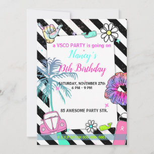 001 Tienerfeest vsco trend thema Kaart