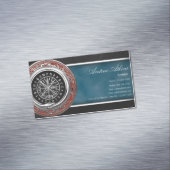 [001] Vegvisir - Viking Silver Magic Runass Magnetisch Visitekaartje (Voorbeeld)