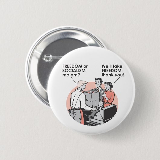 001Freedom.ai Ronde Button 5,7 Cm (Voorkant /achterkant)