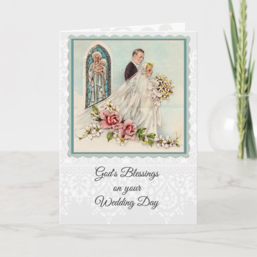 0025 Catholic Wedding Kaart w/scripture & versvorm (Voorkant)