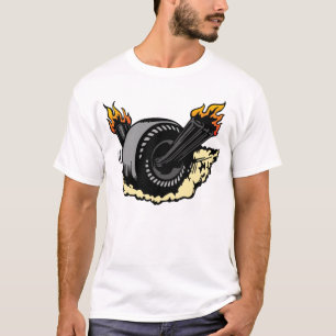 00297 Brandend wiel T-shirt