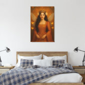 002_A fairy princess in burnt orange. Canvas Afdruk (Insitu (Slaapkamer))