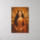 002_A fairy princess in burnt orange. Canvas Afdruk (Voorkant)
