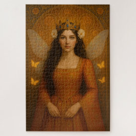 002_A fairy princess in burnt orange. Legpuzzel