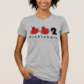 🐞 002, aangepaste tekst, Cute pickleball ladybird T-shirt (Voorkant)