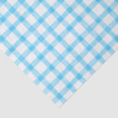 002 Cerulean Blue Gingham Tissue Paper Tissuepapier (Detail)