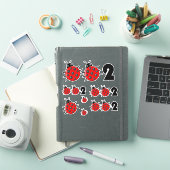 🐞 002, Cute pickleball ladybird set of Sticker (iPad Cover)