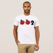 🐞 002, Cute pickleball ladybird T-shirt (Voorkant volledig)