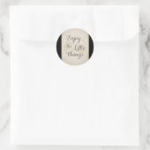 002 Geniet van kleine dingen Sticker (Tas)