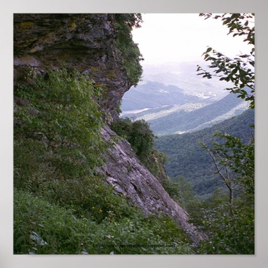 002 Poster~Blue Ridge Mountains, N.C. Poster (Voorkant)