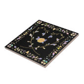 002 roos hartpatroon tegeltje (Zijkant)