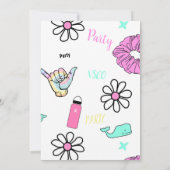 002 Vsco-trend van tieners meisje Aankondiging (Achterkant)