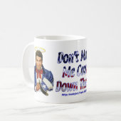 #0030 Reagan laat me niet naar beneden komen met M Koffiemok (Voorkant links)