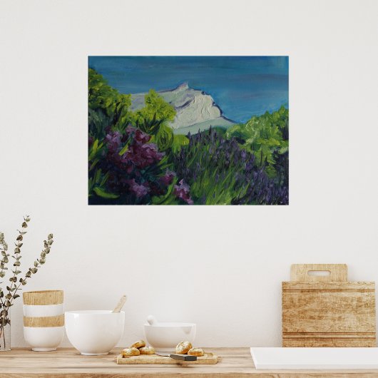 0035-la Ste Victoire in de zomer Poster (Keuken)
