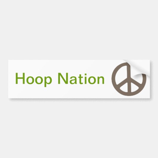 0037 Vredesbord, Hoop Nation Bumpersticker (Voorkant)