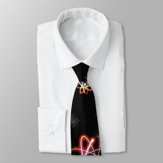 (003:01) Kleurrijke gloeiatoms - Zwart Stropdas (Gebonden)