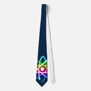 (003:04s) Kleurrijke gloed Atom - donkerblauw Stro Stropdas