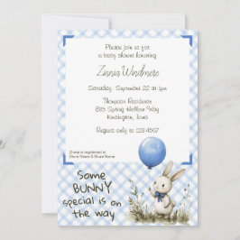 003 Kobaltblauw • Some Bunny Special Baby Shower Kaart
