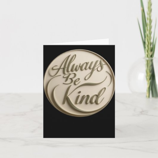 003 Wees altijd vriendelijk Sticker Kaart (Voorkant)