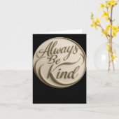 003 Wees altijd vriendelijk Sticker Kaart (Gele Bloem)