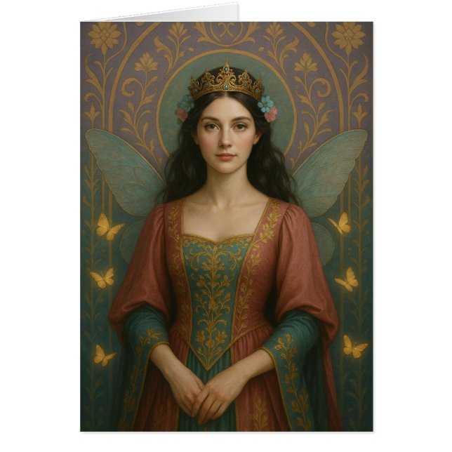 004_A fairy princess in muted rose and teal green. (Voorkant)