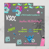 004 Feestje voor tienermeisjes vsco-trendthema Kaart (Voorkant / Achterkant)