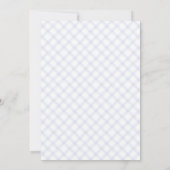 004 Indigo Moderne Paraplu Baby Sprinkle Gingham Kaart (Achterkant)