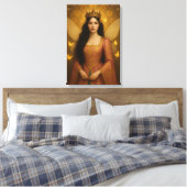 005_A fairy princess in rose pink. Canvas Afdruk (Insitu (Slaapkamer))