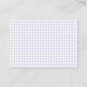 005 Iris Gingham Baby Shower Luier Raffle Informatiekaartje (Achterkant)